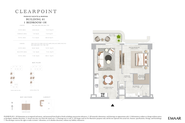 1 Bedroom Corner