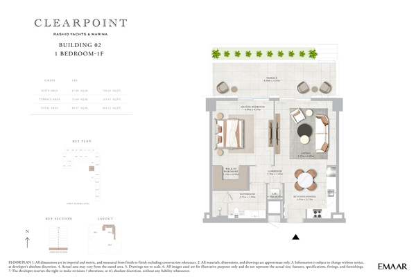 1 Bedroom Waterfront