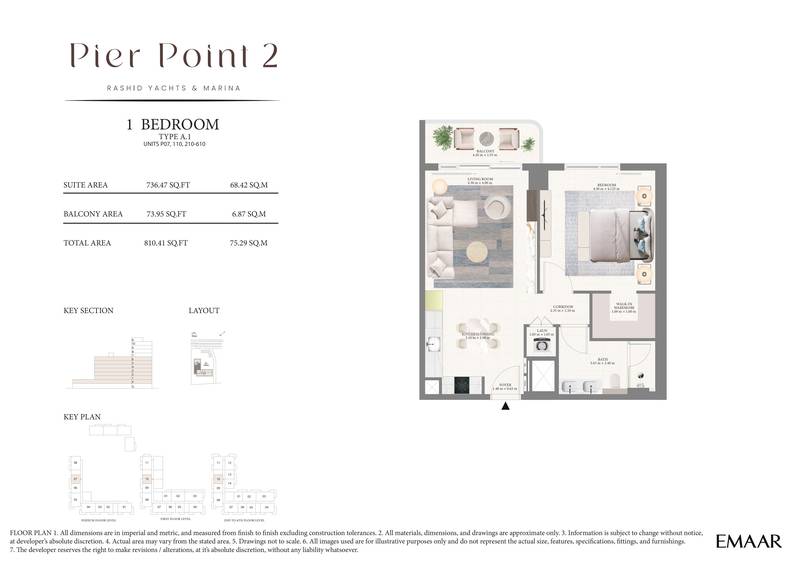 1 Bedroom Corner