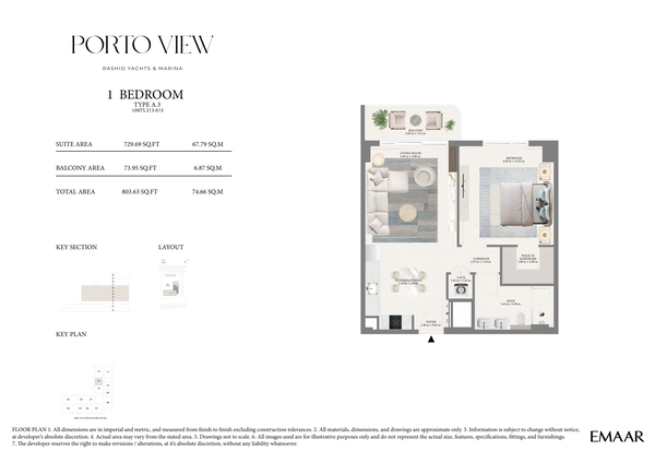 1 Bedroom Corner