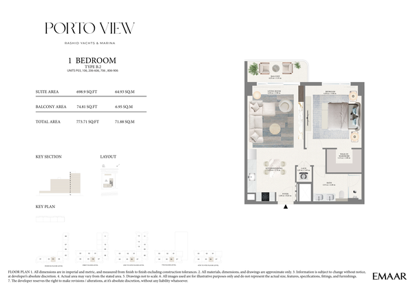 2 Bedroom Layout